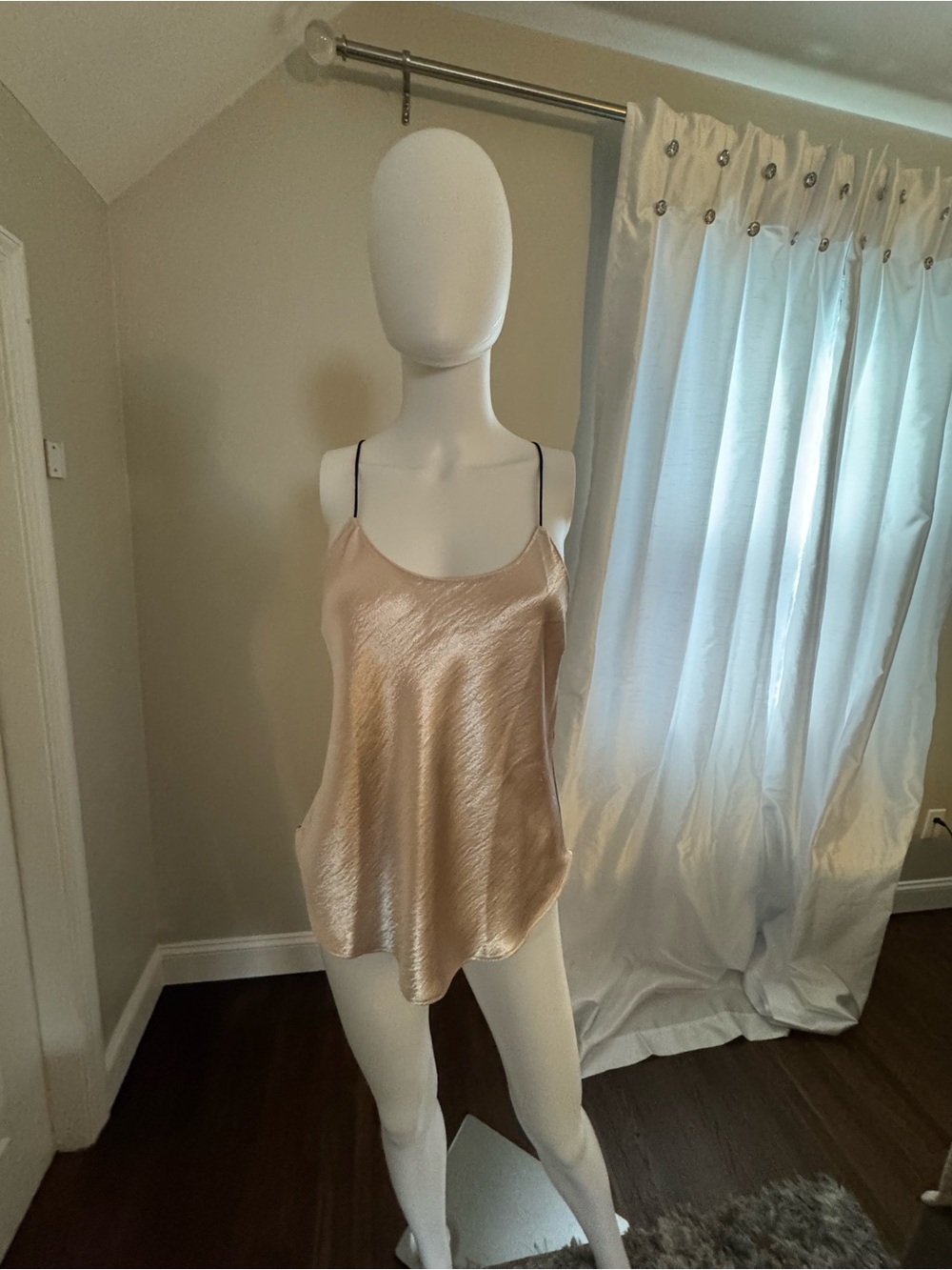 2x Victoria's Secret Satin Cowl-Neck Camisole - Light Pink and Purple